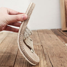 Indlæs billede til gallerivisning CION #2 Straw Slippers Flip Flop Flats Sandals  - Bali Lumbung