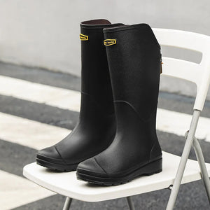 BLYTE #1 Ladies' Waterproof Rain Boots with Anti-Slip Soles & Fashionable Long Tube Design