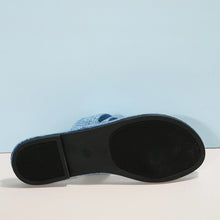 Load image into Gallery viewer, AKILI Denim Sandals Flat Toe &amp; Fashionable