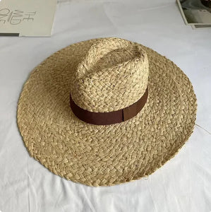 TRIXI Expertly Crafted Summer Hat with a Wide Brim and Made with Raffia