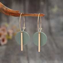 Load image into Gallery viewer, CHIA Geometric Acrylic Circle Hoop Earrings for Women