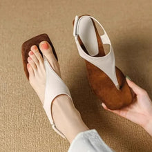 Load image into Gallery viewer, ALIA #2 Women&#39;s Sandals feature a Square Toe, Heterotypic Heel, and Buckle Strap