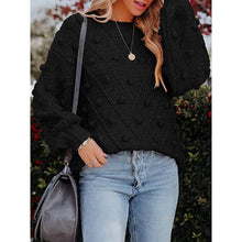 Cargar imagen en el visor de la galería, COSMO Fashionable, Loose-fitting Knitted Sweater with Ball Knit Design