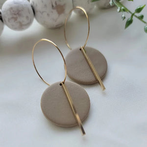 CHIA Geometric Acrylic Circle Hoop Earrings for Women