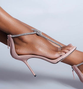 ABELLA Rhinestone High Heel Ladies Sandal – Elegance and Glamour
