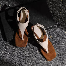 Load image into Gallery viewer, ALIA #2 Women&#39;s Sandals feature a Square Toe, Heterotypic Heel, and Buckle Strap