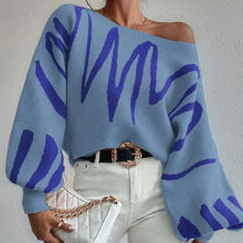 Load image into Gallery viewer, SLOAN Loose Pullover Knitted Sweater with Lantern Sleeves