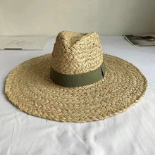 Cargar imagen en el visor de la galería, TRIXI Expertly Crafted Summer Hat with a Wide Brim and Made with Raffia