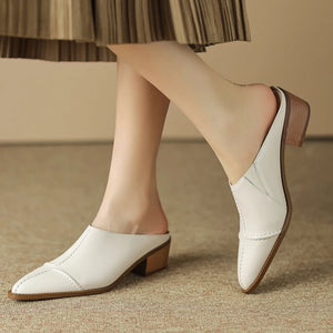 BEA Mid Heels Flip Flops Casual Shoes Sandal Dress Pump Slides - Bali Lumbung