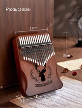 Cargar imagen en el visor de la galería, PUK #3 17/21 Keys Professional Electric Kalimba Thumb Piano Built in Pick Up Mahogany Body Musical Instrument - Bali Lumbung
