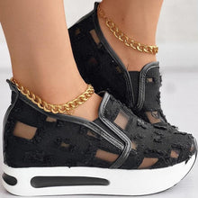 Load image into Gallery viewer, YOLE Distress Style Women&#39;s Heeled Sneakers Sleek and Style Shoe