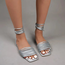 Laden Sie das Bild in den Galerie-Viewer, ELA #1 Summer Ankle Strap Casual Flat Open Toe Sandals