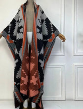 Cargar imagen en el visor de la galería, SABAUNGH Fashion Chic Pullover Turtleneck Front Slit Loose Knitted Long Sweater