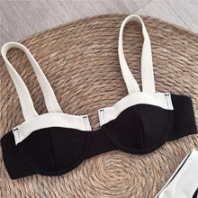 Cargar imagen en el visor de la galería, SHASHA Push-Up Solid Patchwork Bikini Set