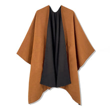 Load image into Gallery viewer, SERBET Poncho - Warm, Thick, Double Sided