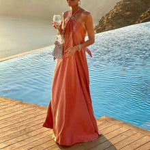 Indlæs billede til gallerivisning SHANE Elegant Backless Sleeveless Loose Waist Party Maxi Evening Dress