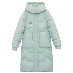 DAWN Warm Puffer Jacket with Down Coat - Long Parka Style