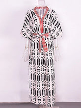 Cargar imagen en el visor de la galería, MAUNA Chic Kimono Swimsuit Cover-Ups - Self-Belted