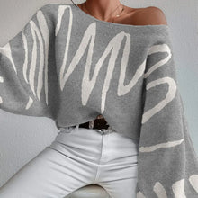 Load image into Gallery viewer, SLOAN Loose Pullover Knitted Sweater with Lantern Sleeves