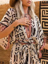 Cargar imagen en el visor de la galería, MAUNA Chic Kimono Swimsuit Cover-Ups - Self-Belted