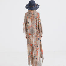 Cargar imagen en el visor de la galería, ANYA Boho Cardigan Scarves Shawl Kimono Style Dress Swimsuit Cover-Up - Bali Lumbung