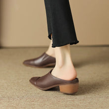 Afbeelding in Gallery-weergave laden, BEA Mid Heels Flip Flops Casual Shoes Sandal Dress Pump Slides - Bali Lumbung