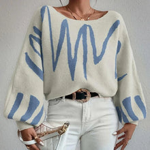 Load image into Gallery viewer, SLOAN Loose Pullover Knitted Sweater with Lantern Sleeves