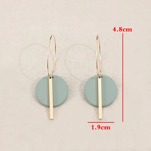 CHIA Geometric Acrylic Circle Hoop Earrings for Women