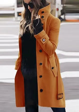 Cargar imagen en el visor de la galería, RITA Single Breasted Coat: Warm and Stylish Outerwear for Autumn and Winter