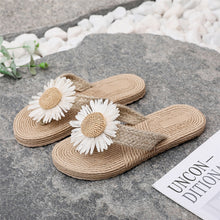 Load image into Gallery viewer, CION #2 Straw Slippers Flip Flop Flats Sandals  - Bali Lumbung