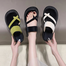 Laden Sie das Bild in den Galerie-Viewer, THEA #2 Women&#39;s Platform Wedges Slip-on Sandals