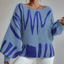 Load image into Gallery viewer, SLOAN Loose Pullover Knitted Sweater with Lantern Sleeves