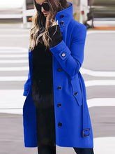 Cargar imagen en el visor de la galería, RITA Single Breasted Coat: Warm and Stylish Outerwear for Autumn and Winter