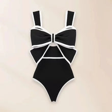 Load image into Gallery viewer, CHARLOTTE Bow Tie Swimsuit with Skirt - Comfortable - Bali Lumbung