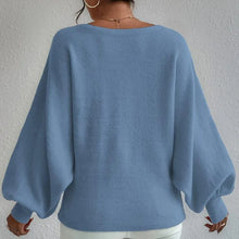 Load image into Gallery viewer, SLOAN Loose Pullover Knitted Sweater with Lantern Sleeves