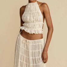 Cargar imagen en el visor de la galería, BAE 2-Piece Fashion Set Maxi Skirt Sleeveless Halter Top - Bali Lumbung