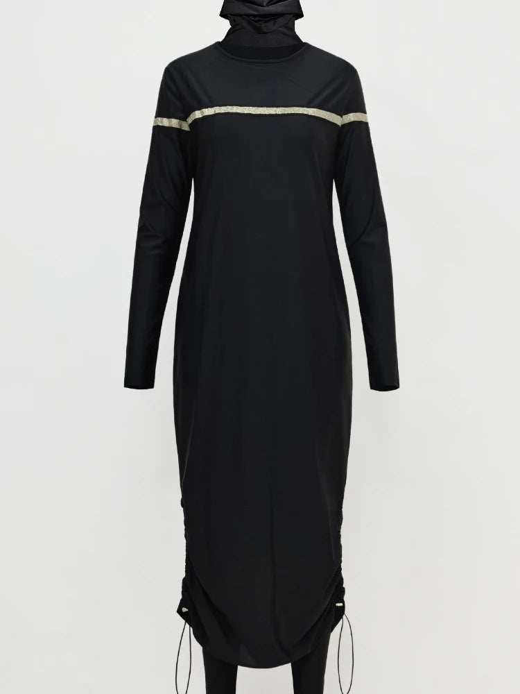 AIZA 2 Islamic Women Muslim Swimwear Modest Long Dress and Pants Burkini, Swim Surf Wear, Sport Full 3 Piece Sets