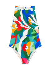 Laden Sie das Bild in den Galerie-Viewer, KIA V-Neck Cross Backless One-piece Swimsuit