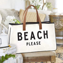 Load image into Gallery viewer, WOODY #2 Spacious Canvas Tote Beach Bag