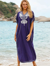 Indlæs billede til gallerivisning BRIG Kaftan Cover-Up Women Beachwear Swimsuit Cover-ups Bohemian Beach Dress