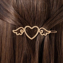 Indlæs billede til gallerivisning ATIYA  Angel Wings Heart Shape Barrette Hair Clip - Bali Lumbung