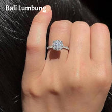 Load image into Gallery viewer, GISELLE Crystal Ring for Women Engagement Round Shape Ring - Bali Lumbung