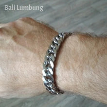 Laden Sie das Bild in den Galerie-Viewer, BEN Classic Sterling Steel Chromium Nickel Chain Bracelet - Bali Lumbung