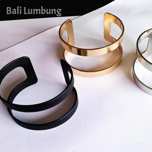 TIA Modern Geometrical Cuff Bracelet - Bali Lumbung