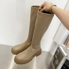 Load image into Gallery viewer, BLYTE #1 Trendy Colors Chunky Heels Knee High Chelsea Boots - Bali Lumbung