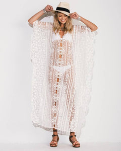 MAILE Lace Beachwear Swimsuit Cover Up - Bali Lumbung
