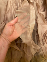 Indlæs billede til gallerivisning DOTTY Elegant Patchwork Ruffle Sheer Long Sleeves Blouse - Bali Lumbung