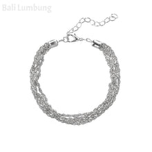 Laden Sie das Bild in den Galerie-Viewer, AILA 4 Pcs/Set Tassel Silver Bracelets - Bali Lumbung