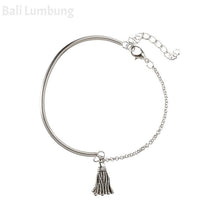 Load image into Gallery viewer, AILA 4 Pcs/Set Tassel Silver Bracelets - Bali Lumbung