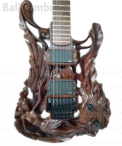 ANGEL ROCKS (original guitar hand carving body woodwork) - Bali Lumbung
